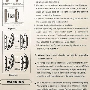 manual 2 luces led para piscina