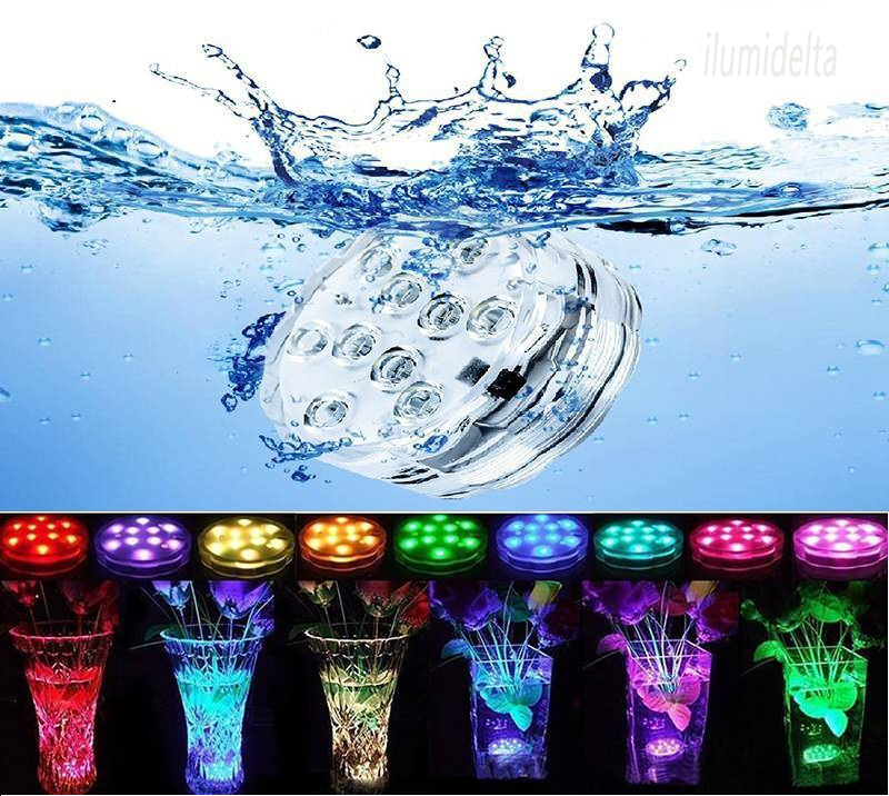 Luz Led Piscina Sumergible Rgb 10 Colores -control Remoto. - Imagen 6