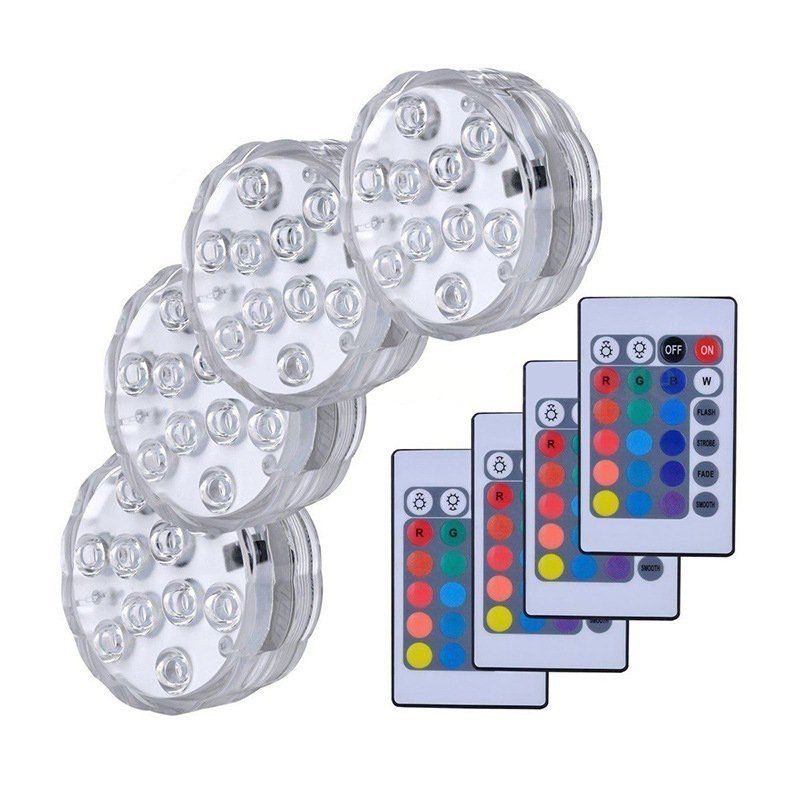 Luz Led Piscina Sumergible Rgb 10 Colores -control Remoto. - Imagen 3